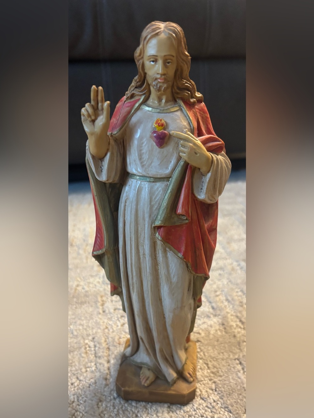 Vintage Sacred Heart of Jesus made by H. Malsiner